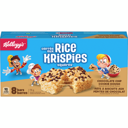 Kellogg's Rice Krispies Squares, Chocolate Chip-Cookie Doug, front of boxh