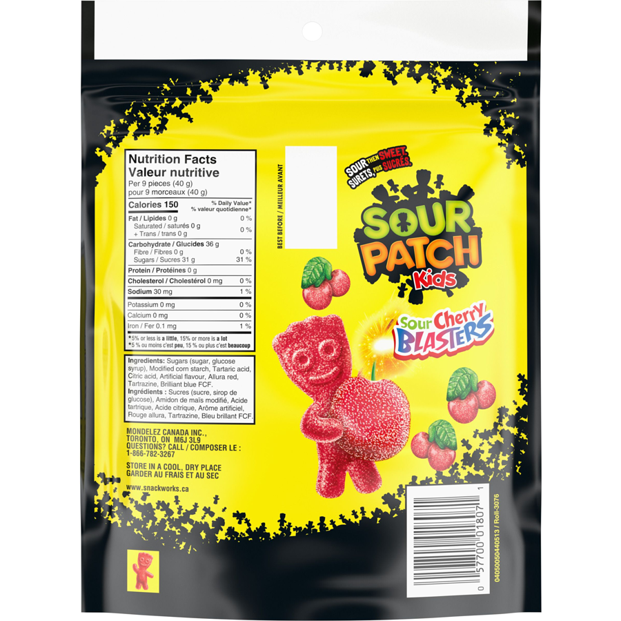 Maynards Sour Cherry Blasters Candy, 308g/10.8 oz