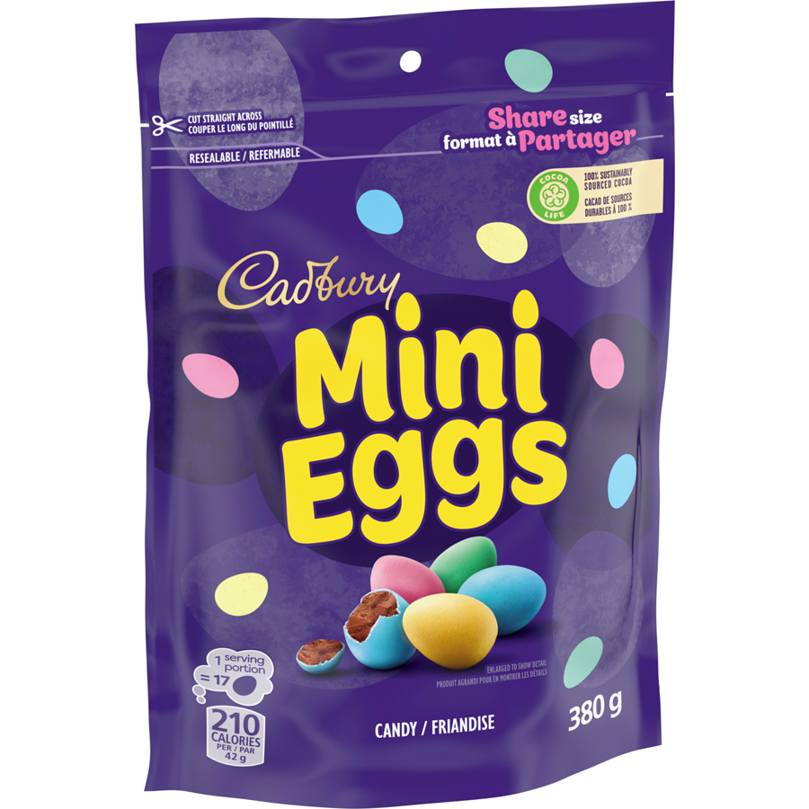 Cadbury Mini Easter Eggs, Share size, 380g/13 oz. Bag