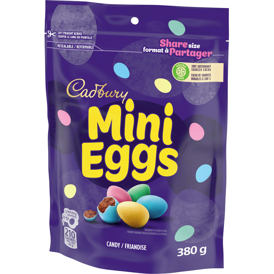 Cadbury Mini Easter Eggs, Share size, 380g/13 oz. Bag