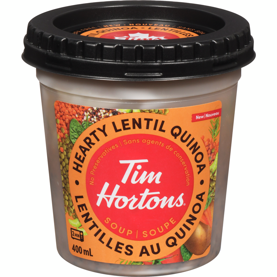 Tim Hortons Hearty Lentil Quinoa Soup, 400ml/14 fl oz. Can