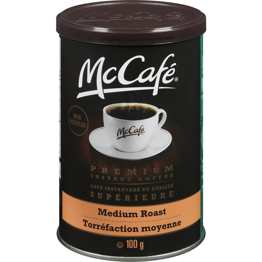 McCafe Premium Instant Coffee, Medium Roast, 100g/3.5 oz. Tin