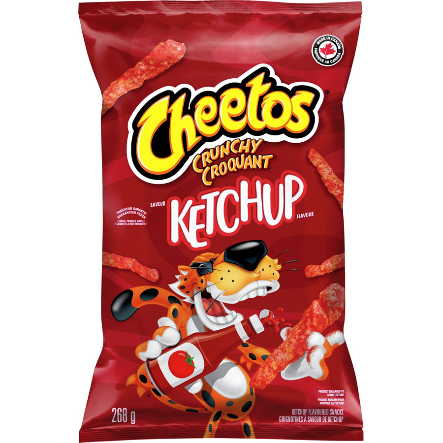 Cheetos Crunch Collection Cheetos Crunch Ketchup Cheese Snacks, 268g/9 oz