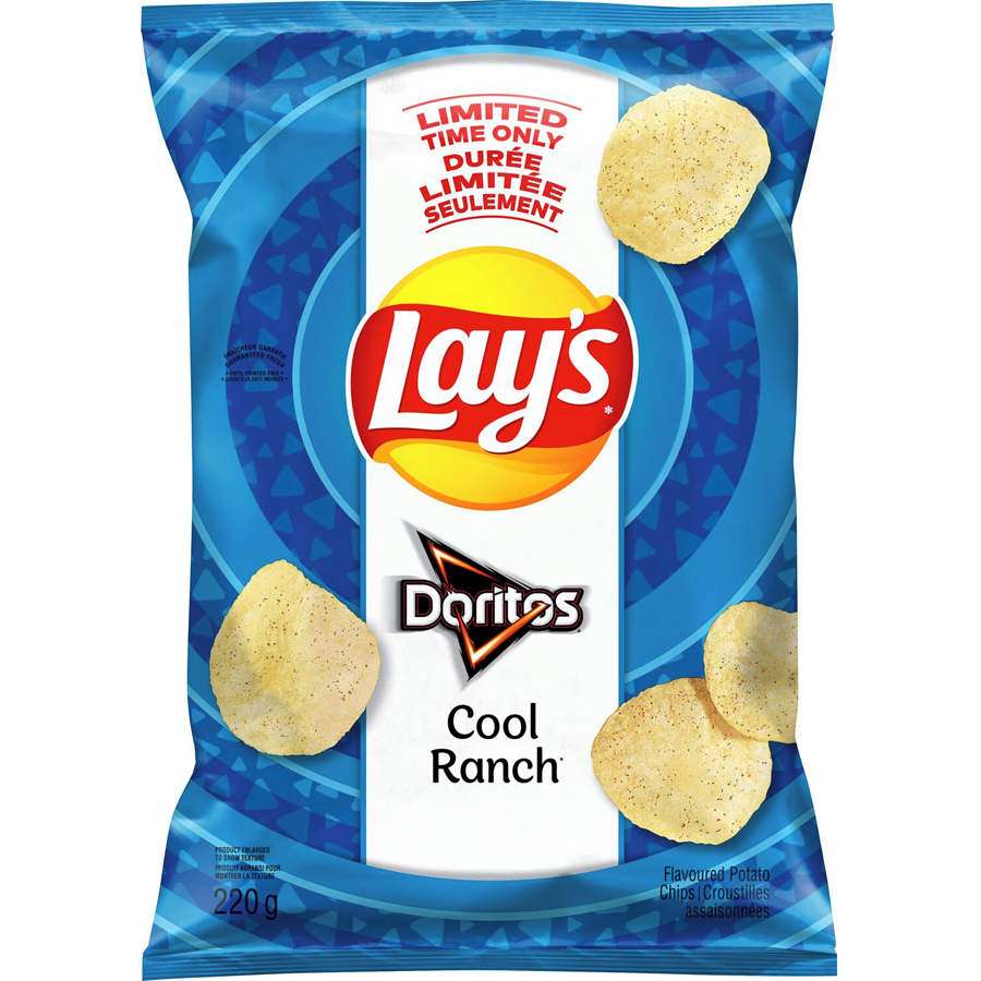 Lay's Doritos Cool Ranch Flavored Potato Chips, 220g/7.76 oz.