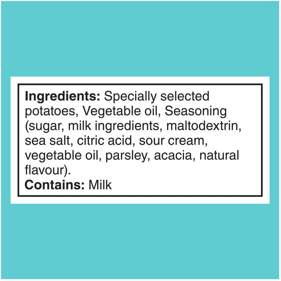 Lays LAYSFEST Poppin' Sweet Lime & Sea Salt Potato Chips, 220g/7.8 oz - Ingredients Label