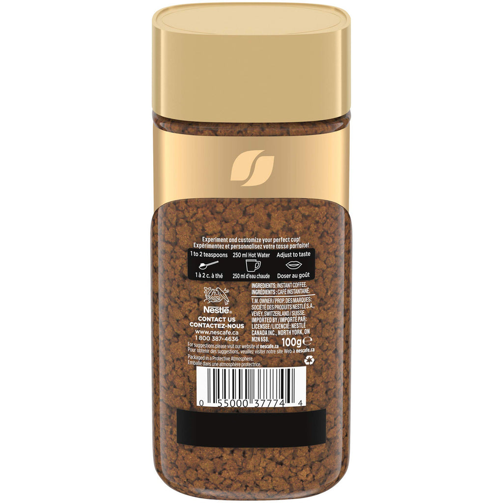 NESCAFE Gold Instant & Roast & Ground Coffee, 100g/3.5oz., Jar, (3pk) {Imported from Canada}