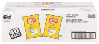 Box of Classic LAY'S Potato Chips (40ct x 40g/1.4oz) (Imported from Canada)