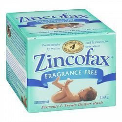 Zincofax Fragrance-Free Prevents & Treats Diaper Rash 130g/4.6 oz., {Canadian}