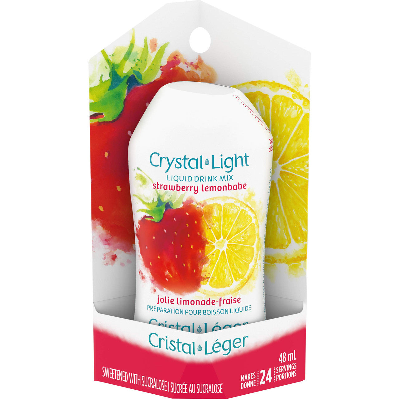 Crystal Light Liquid Drink Mix, Strawberry Lemonbabe, 48mL/1.6 fl. oz. (Pack of 16) {Imported from Canada}