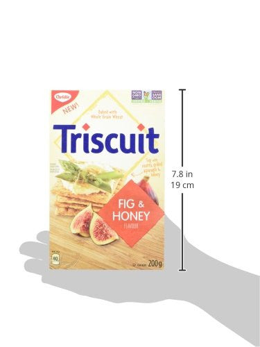 Christie Triscuit Crackers, Fig & Honey Flavoured, 200g, (Imported from Canada)