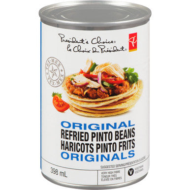 PC Original Refried Pinto Beans 398ml/13.5 oz {Imported from Canada}