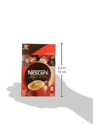 Nescafe Sweet and Creamy Original Sachets 18x22g (Pack of 6, 108 Cups) - Imported from Canada