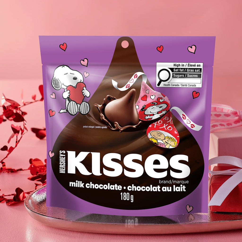 Hershey's Valentine's Day Snoopy Milk Chocolate Kisses, 180g/6.3 oz. - Hershey's Snoopy Valentine's Day Kisses