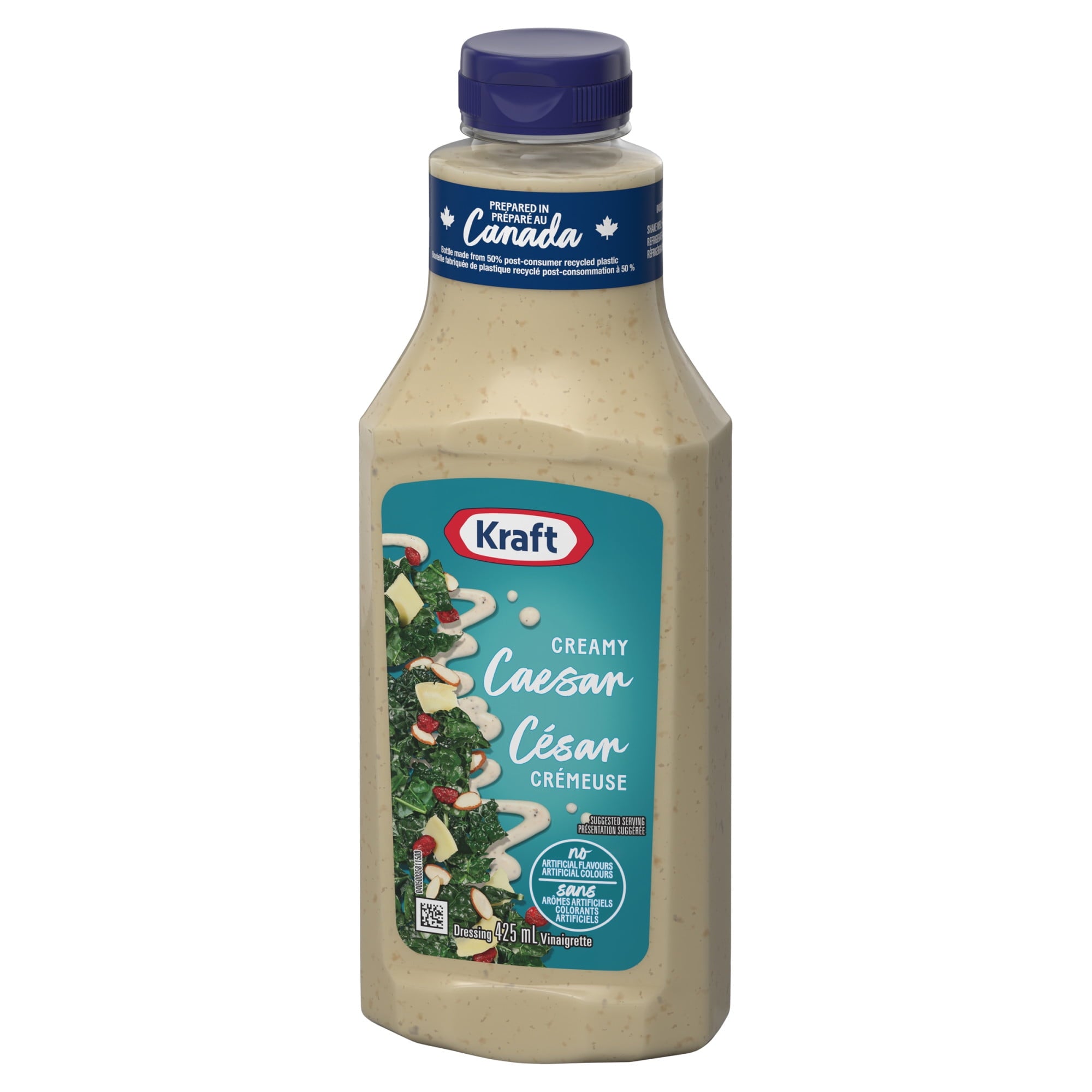 Kraft Creamy Caesar Dressing 425ml/14.4 oz., Bottle, front of bottle