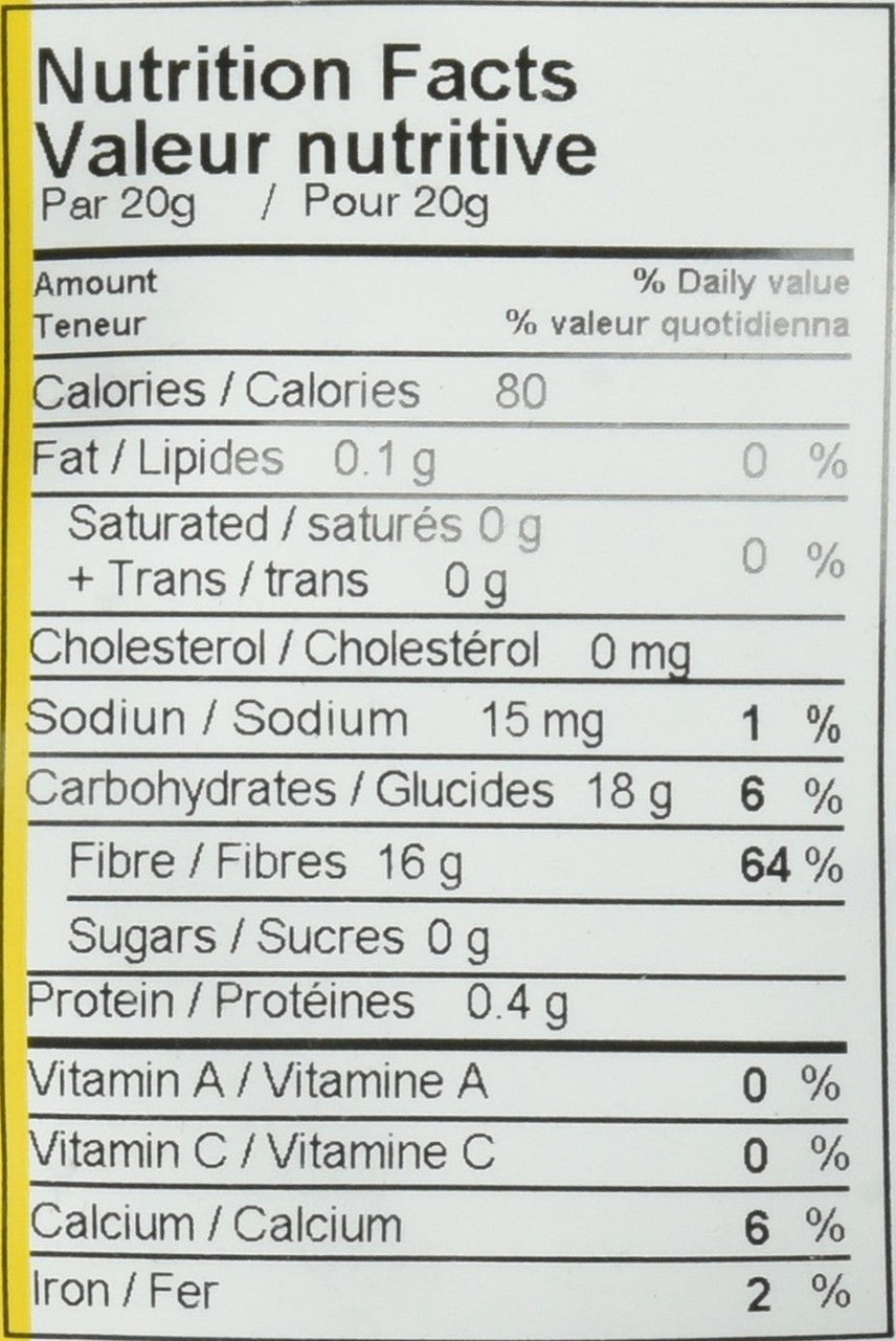 Yupik Organic Psyllium Husk Powder 95%  40 Mesh, 250g  {Canadian}