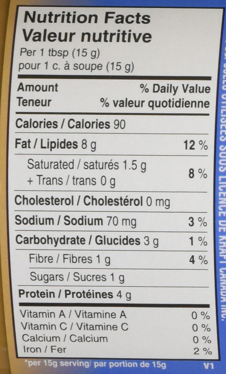 Planters, Smooth Peanut Butter, 500g/17.6oz., {Imported from Canada}
