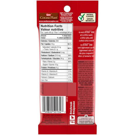 Nestle KIT KAT Snax, Bite Sized Wafer Snack Mix, 40g/1.4oz., 12pk, {Imported from Canada}