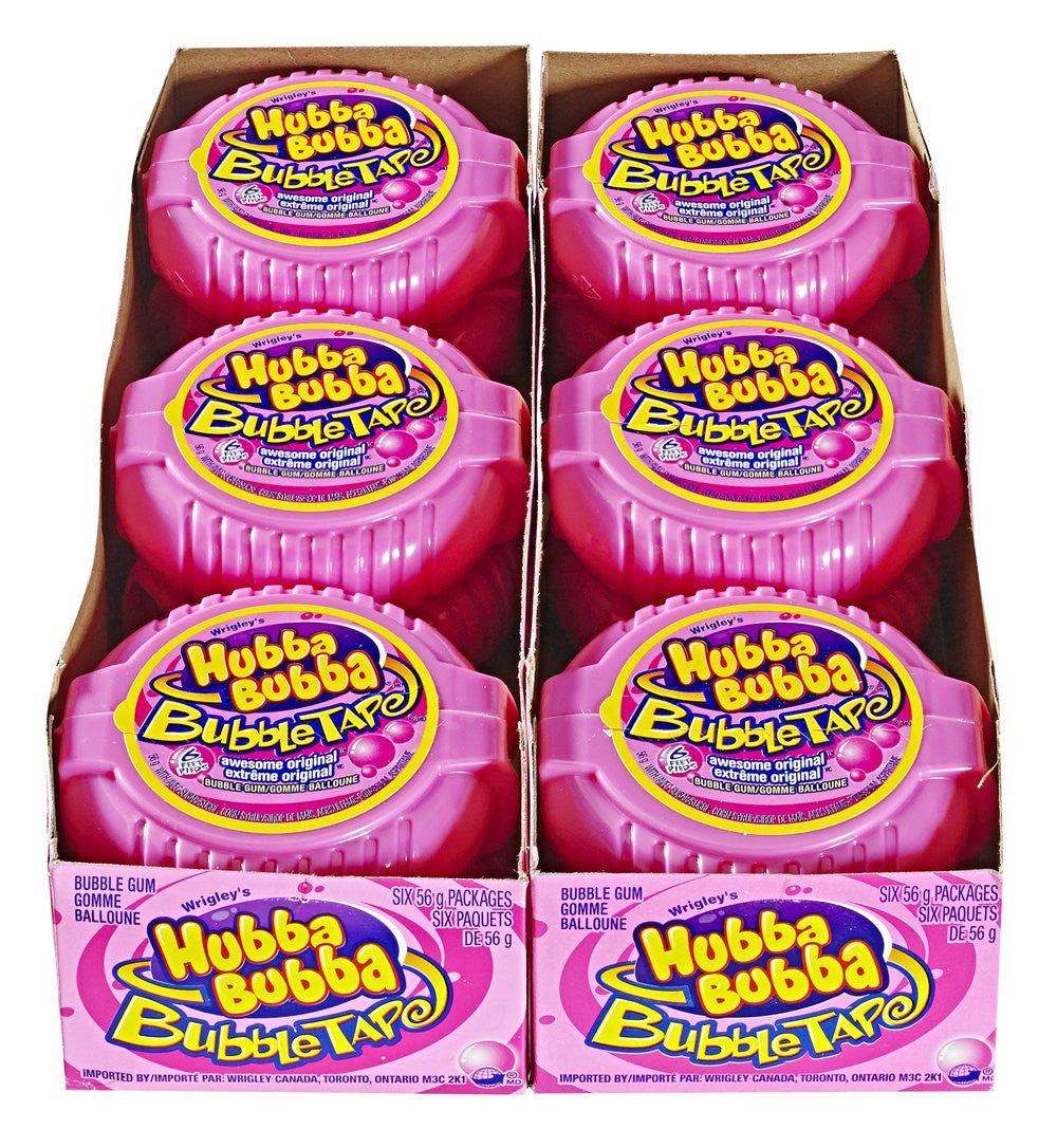 Hubba Bubba Bubble Tape, Awesome Original, 6 Feet of Gum, (12pk) {Canadian}