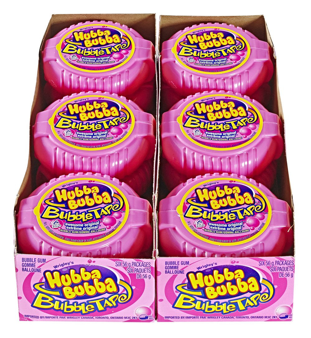 Hubba Bubba Bubble Tape, Awesome Original, 6 Feet of Gum, (12pk) {Canadian}