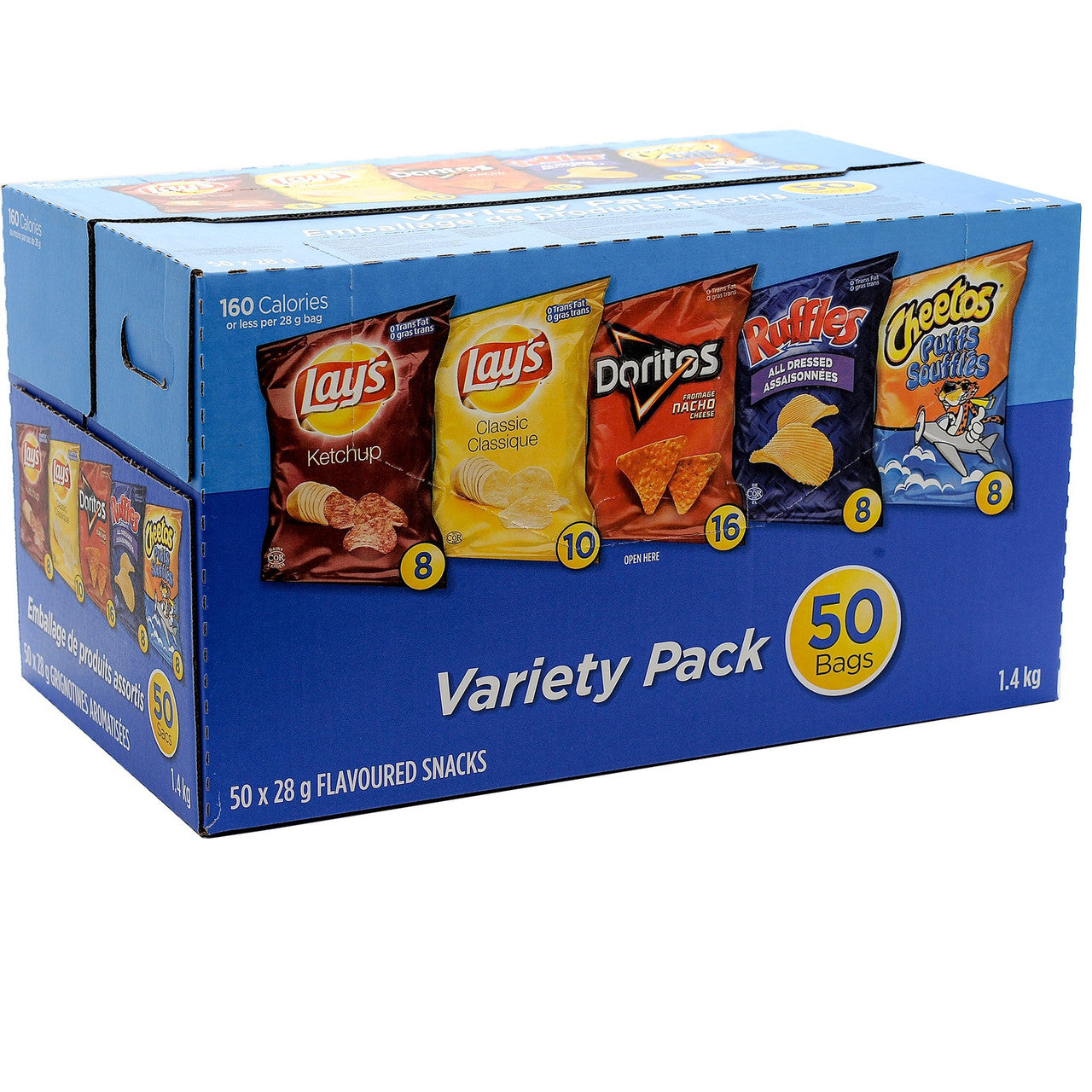 Frito Lay Variety Pack, (50pk) 1.4kg/3.1lbs - {Imported from Canada}