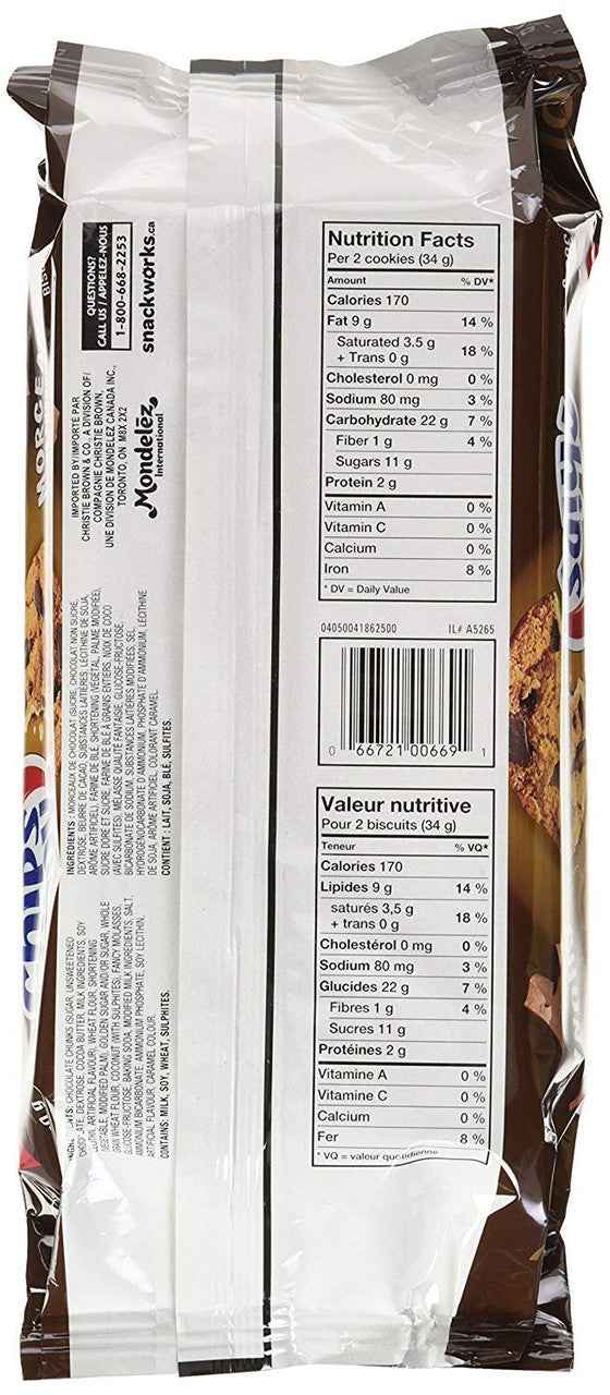 Chips Ahoy! Chunks Chocolate-Chip - Cookies, 300g /10.6 oz. {Imported from Canada}