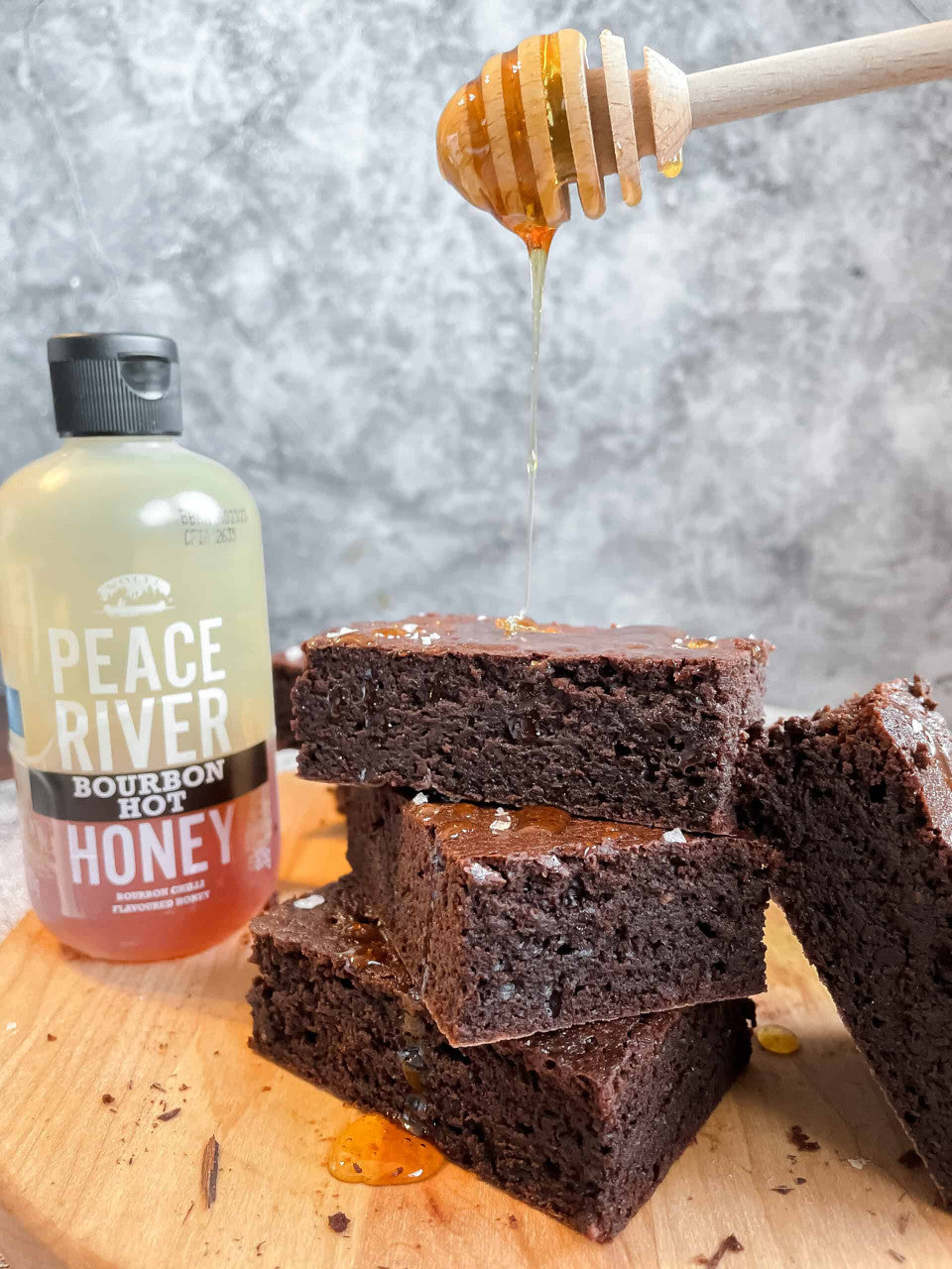 Honey Bunny Peace River Bourbon Hot Honey, 375g/13 oz., {Imported from Canada}