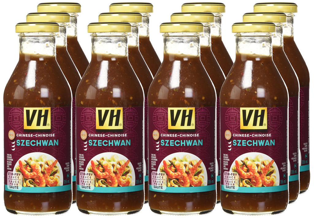 VH Szechwan Stir-Fry Sauce (12 Count), 355ml/12oz., Jars {Imported from Canada}