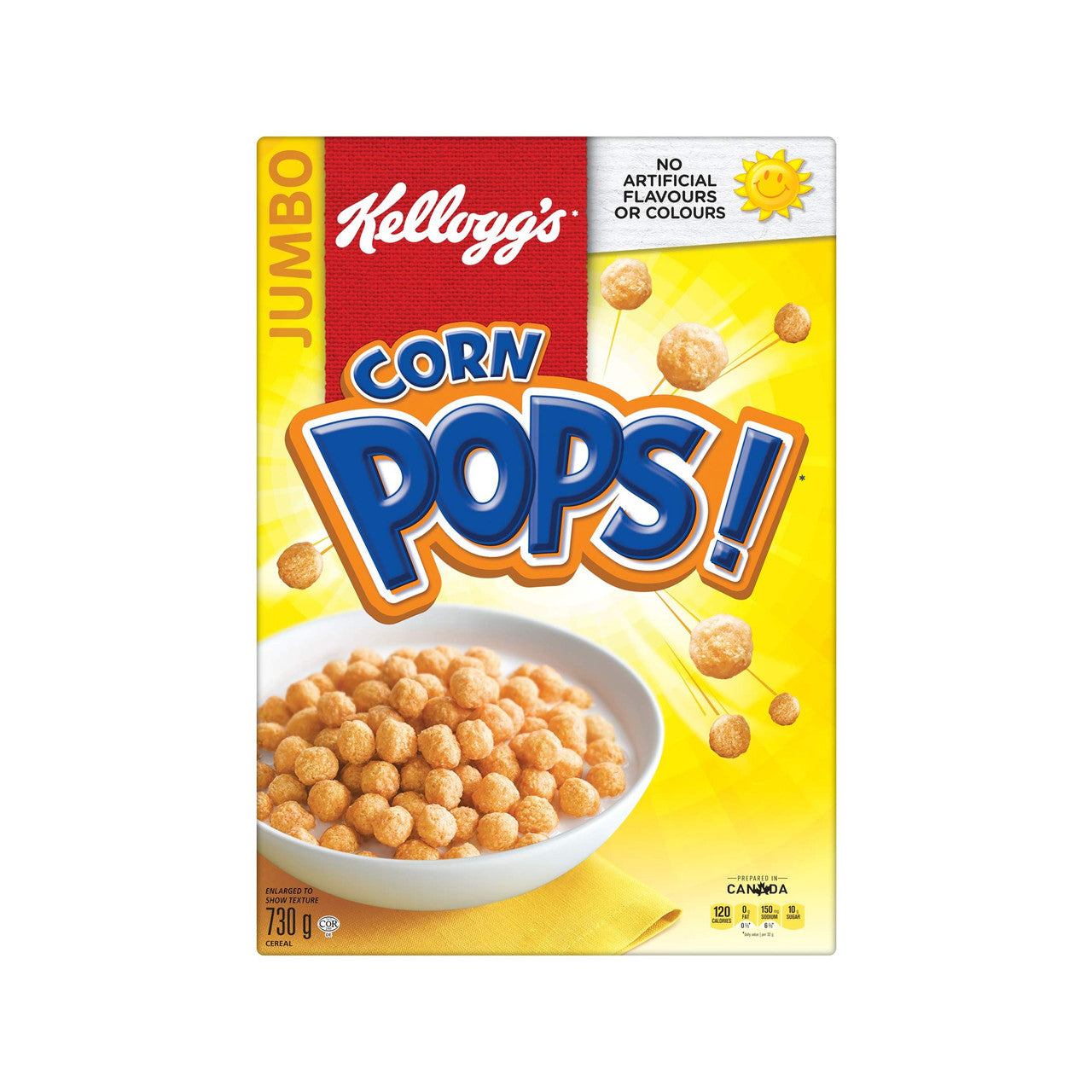 Kellogg's Corn Pops Cereal Jumbo Size 730g/25.8 oz., {Imported from Canada}