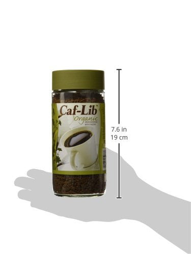 Caf-Lib Organic Coffee Alternative with Barley and Chicory 150g/5.3 oz. {Imported from Canada}