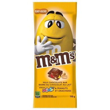 M&M'S Minis And Peanuts, Milk Chocolate bar, 110g/3.9 oz. {Imported from Canada}