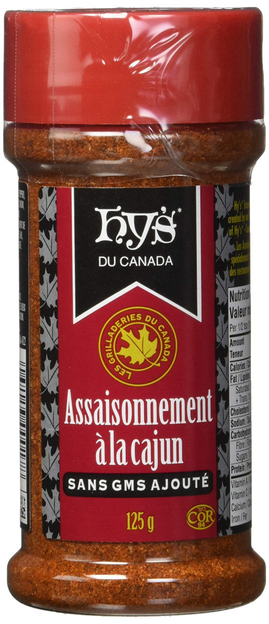 Hy's of Canada, Cajun Seasoning, 125g/4.4oz., {Imported from Canada}