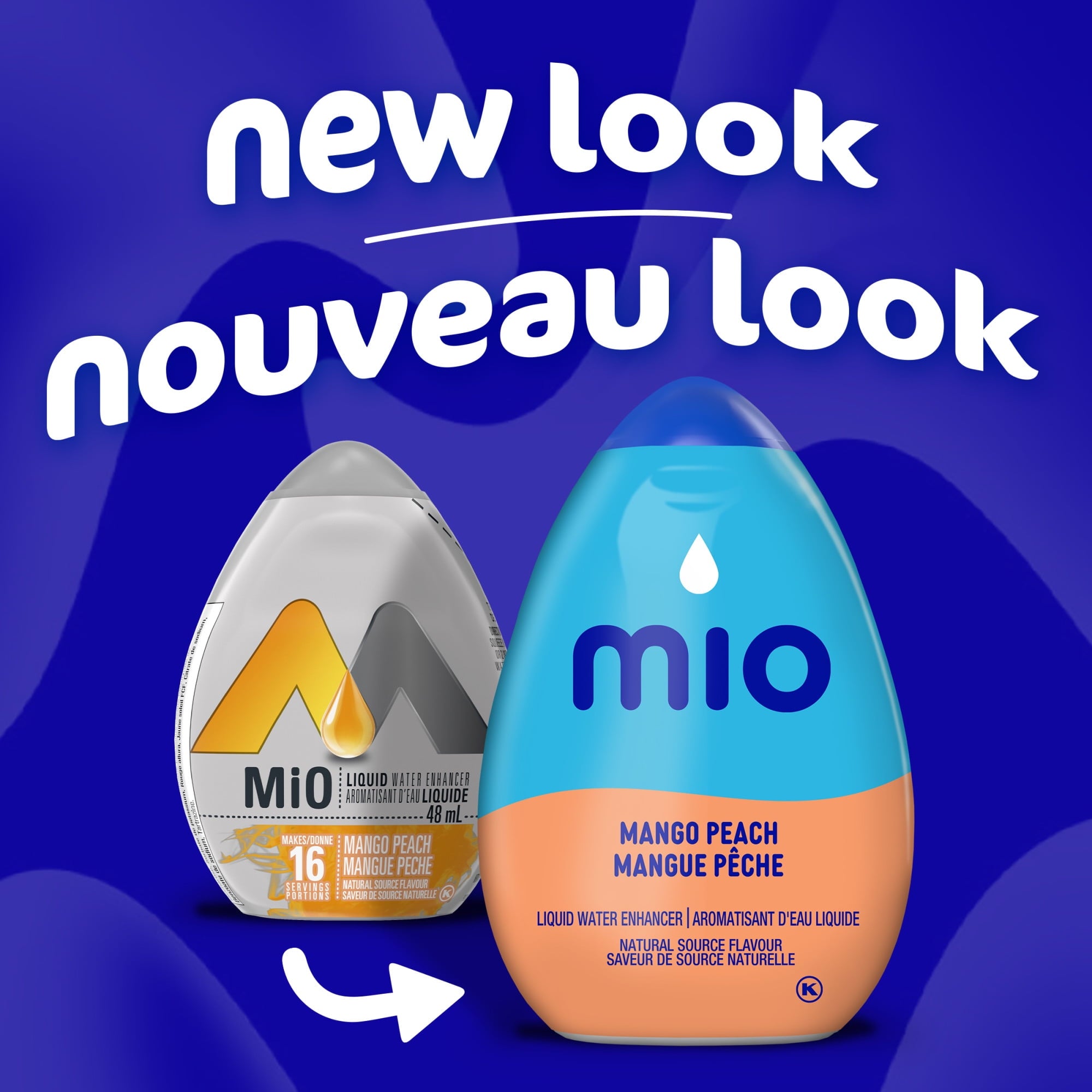 MiO Mango Peach Liquid Water Enhancer, 48mL/1.62oz,(12pk) {Imported from Canada}
