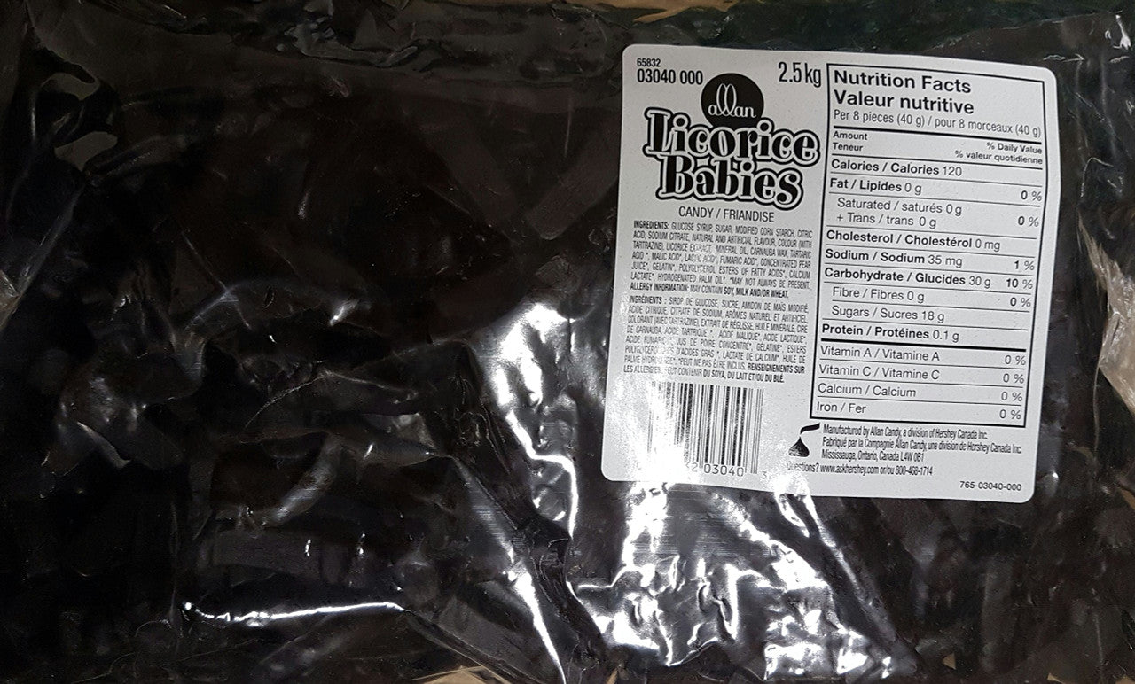 Allan's Licorice Babies - 2.5kg/5.51 Pounds {Imported from Canada}