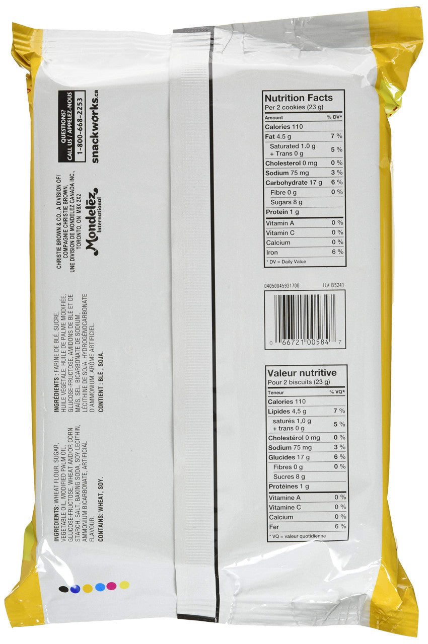 Christie Oreo Golden Cookies, 500g/17.6oz, (Imported from Canada)