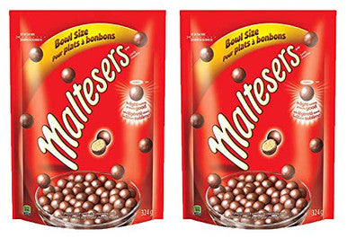 Maltesers Bowl Size Stand up Pouch 324g (2 Pack) {Imported from Canada}