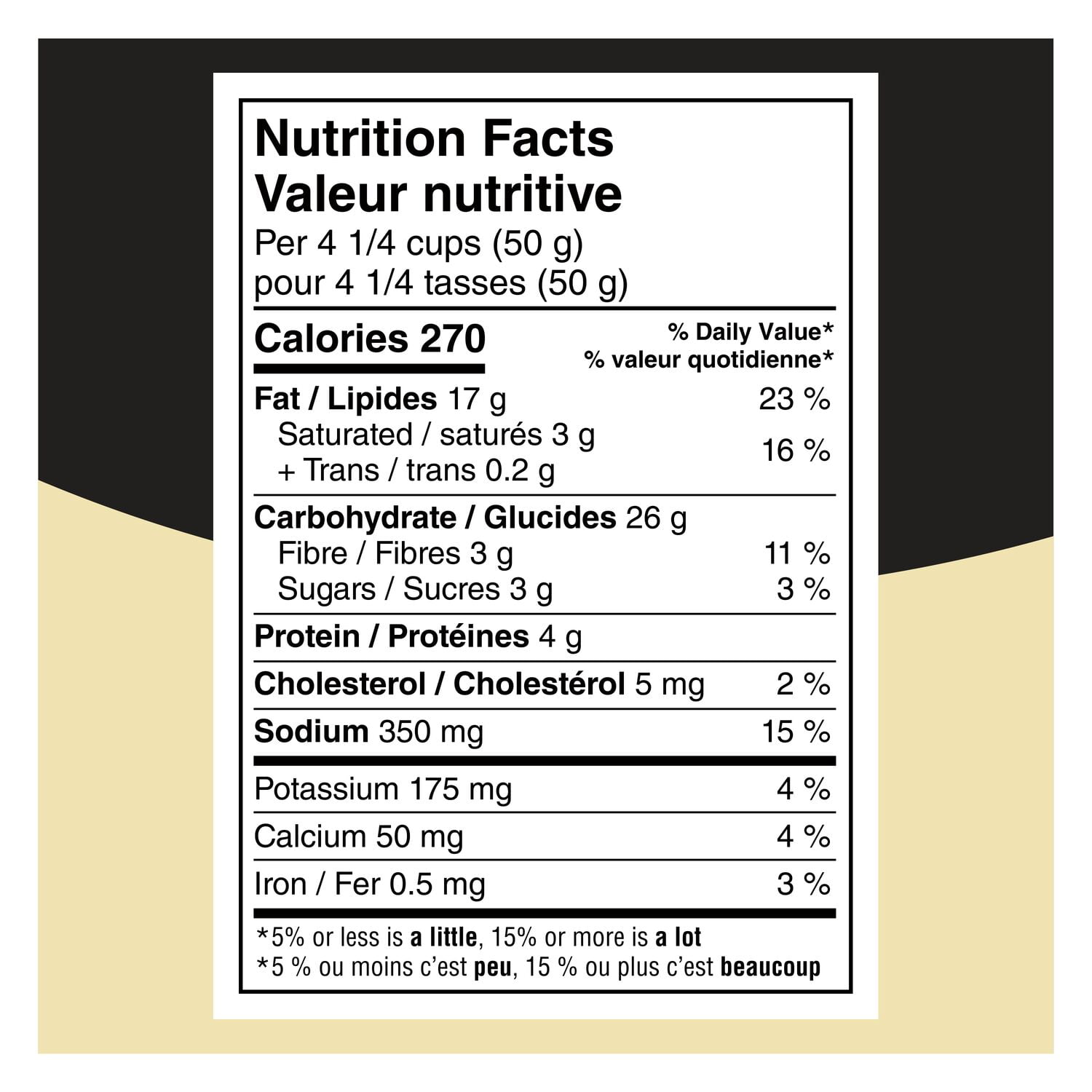 Smartfood White Cheddar Party Size Popcorn, 350g/12.3 oz. - Nutrition Facts Label