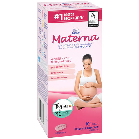 Materna CENTRUM prenatal postpartum vitamin & mineral supplement 100 tablets