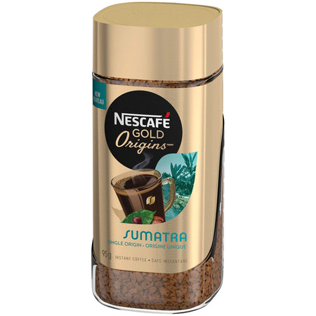 NESCAFE Gold Origins Sumatra Coffee Jar, 95g/3.4 oz {Imported from Canada}