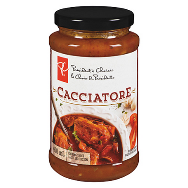 President's Choice Cacciatore Cooking Sauce, 400mL/13.5 fl.oz., {Imported from Canada}