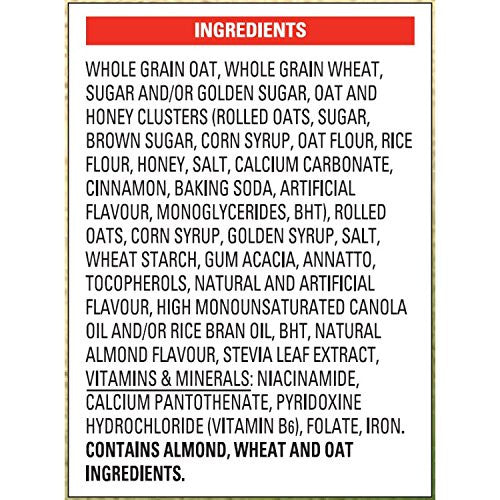 General Mills Oatmeal Crisp Maple Nut Flavour Cereal, 460g/16oz (12pk), (Imported from Canada)