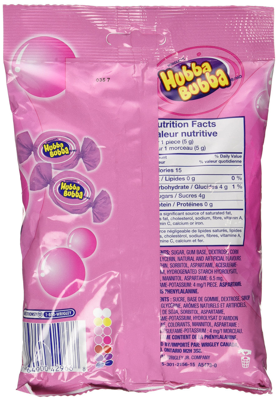 Hubba Bubba Awesome Original Bubble Gum 150g/5.3 oz., (6-Pack) {Imported from Canada}