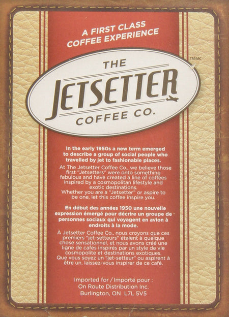 The Jetsetter Coffee, The Red Eye, 18-Count, 207gm {Imported from Canada}
