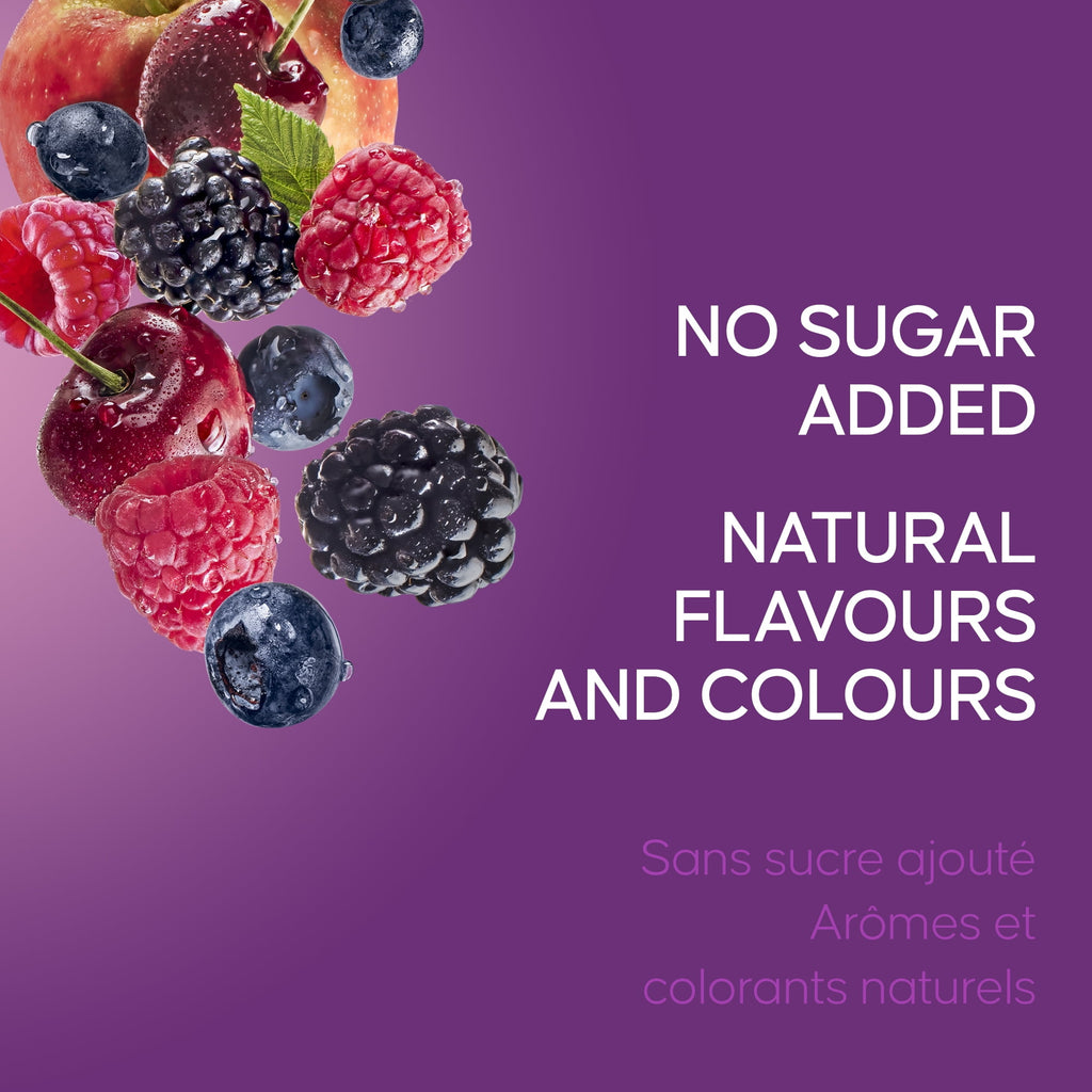 SunRype Wildberry Juice Boxes Perfect For On-The-Go, 5x200ml/33.8 fl. oz. - No Sugar Added, Natural Flavors And Colors