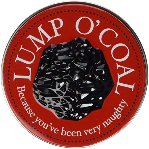 Candy Tin Lump O Coal Coal Shaped Gum {Imported from Canada}