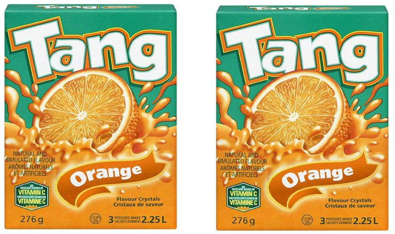 Tang Crystals Orange Juice, 276g/9.7 oz., 2 Pack {Imported from Canada}