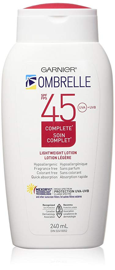 L'Oreal Ombrelle Sunscreen SPF 45 w/ MEXORYL LARGE 8 oz size Blocks UVA & UVB