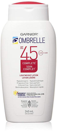 L'Oreal Ombrelle Sunscreen SPF 45 w/ MEXORYL LARGE 8 oz size Blocks UVA & UVB