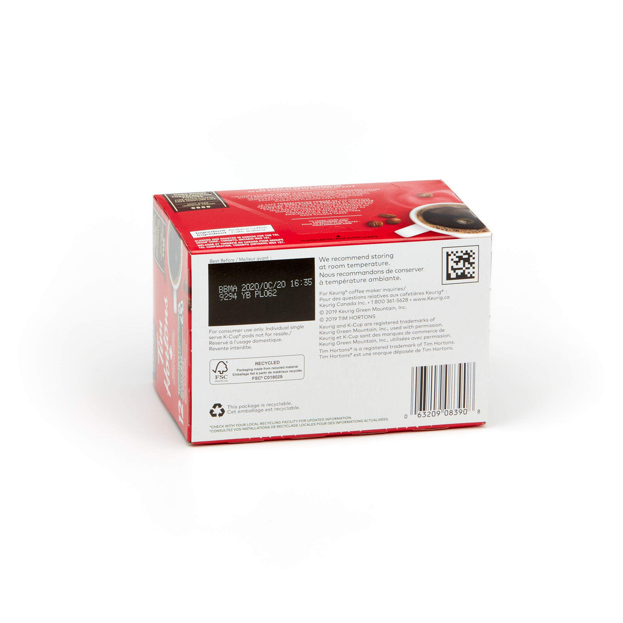 Tim Horton's K-Cup Dark Roast 12 Count {Imported from Canada}