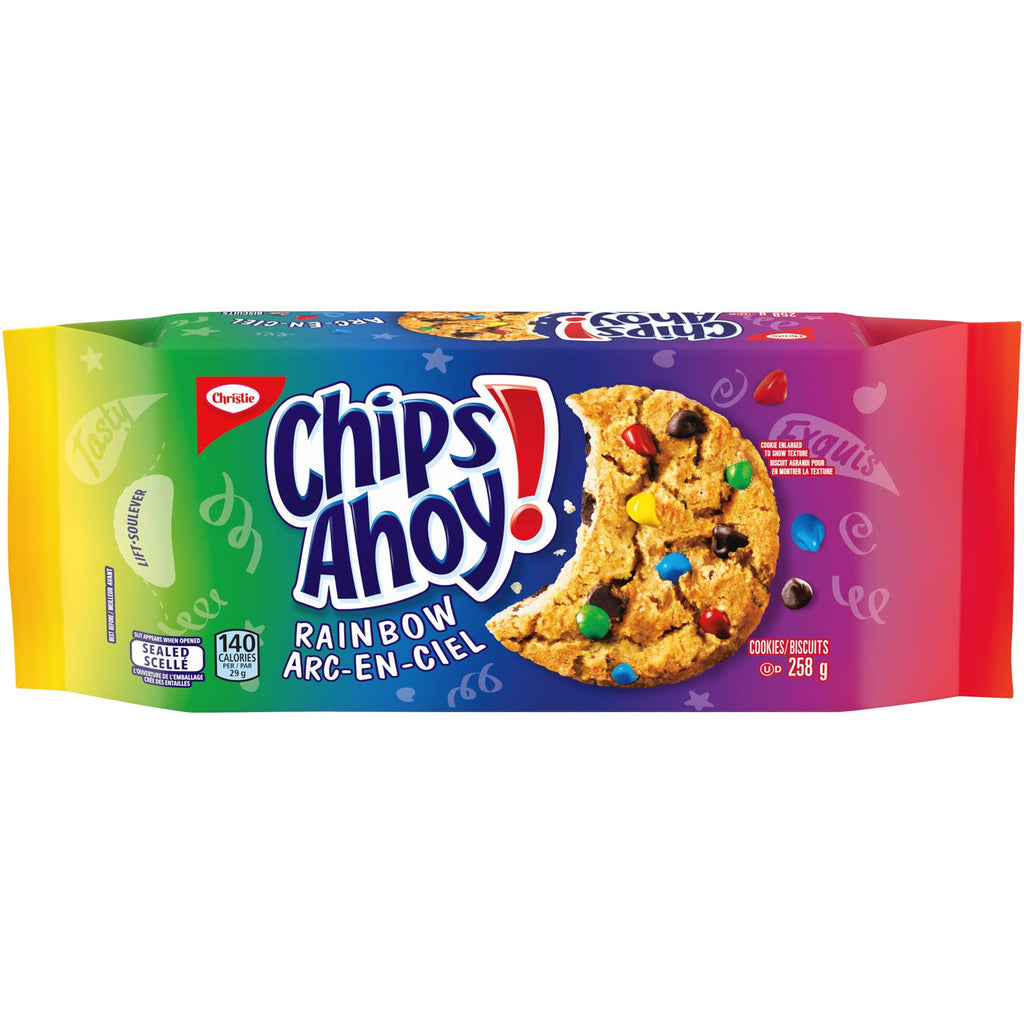 Christie Chips Ahoy Rainbow Chocolate Chip Cookies, 258g/9.1oz {Imported from Canada}