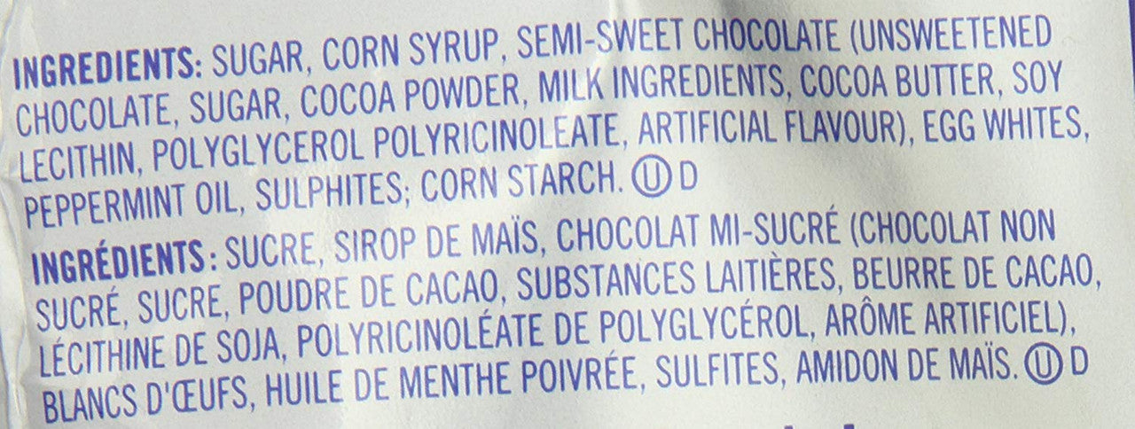 YORK Dark Chocolate Peppermint Patties Miniatures, 200g/7.1 oz., {Imported from Canada}